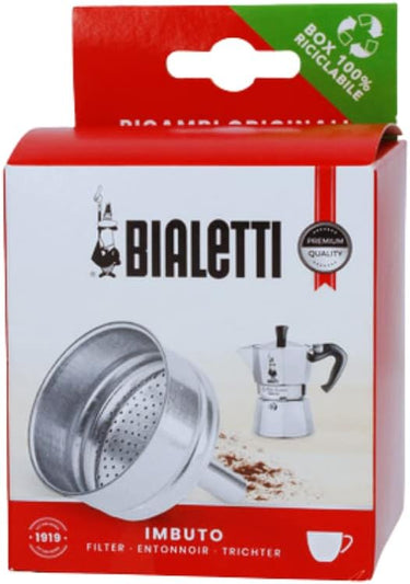 Bialetti Ricambi, Includes 1 Funnel Filter, Compatible with Moka Express, Dama, Elettrica and Mini Express (2 cups)
